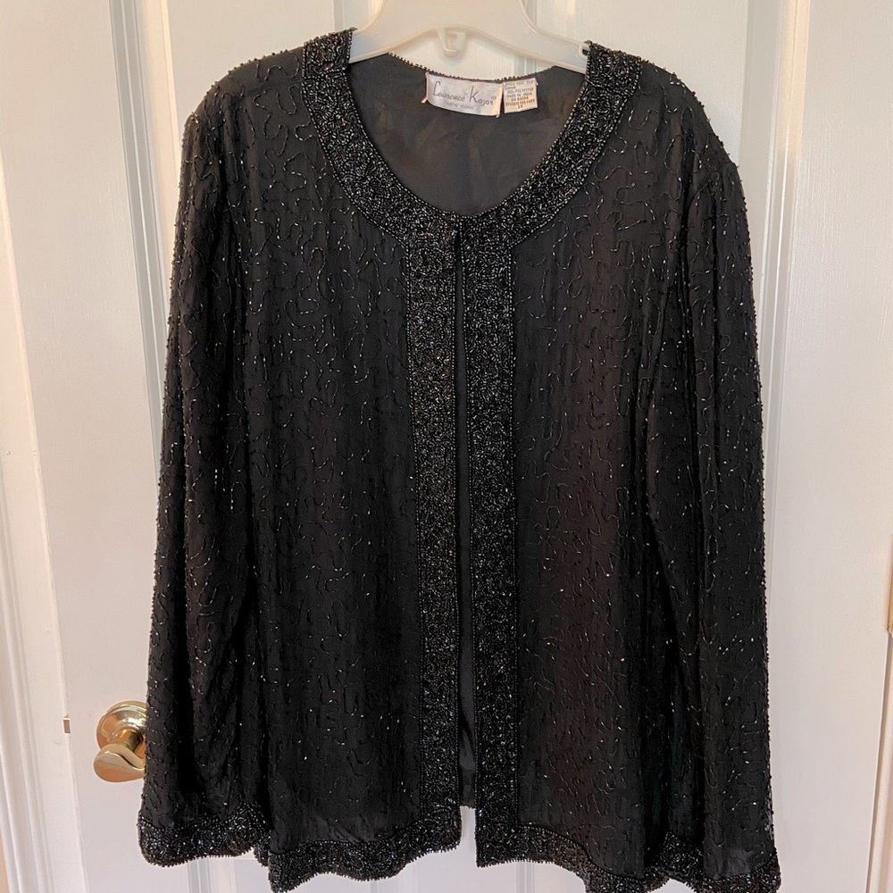 Size 1X Beaded Evening Jacket